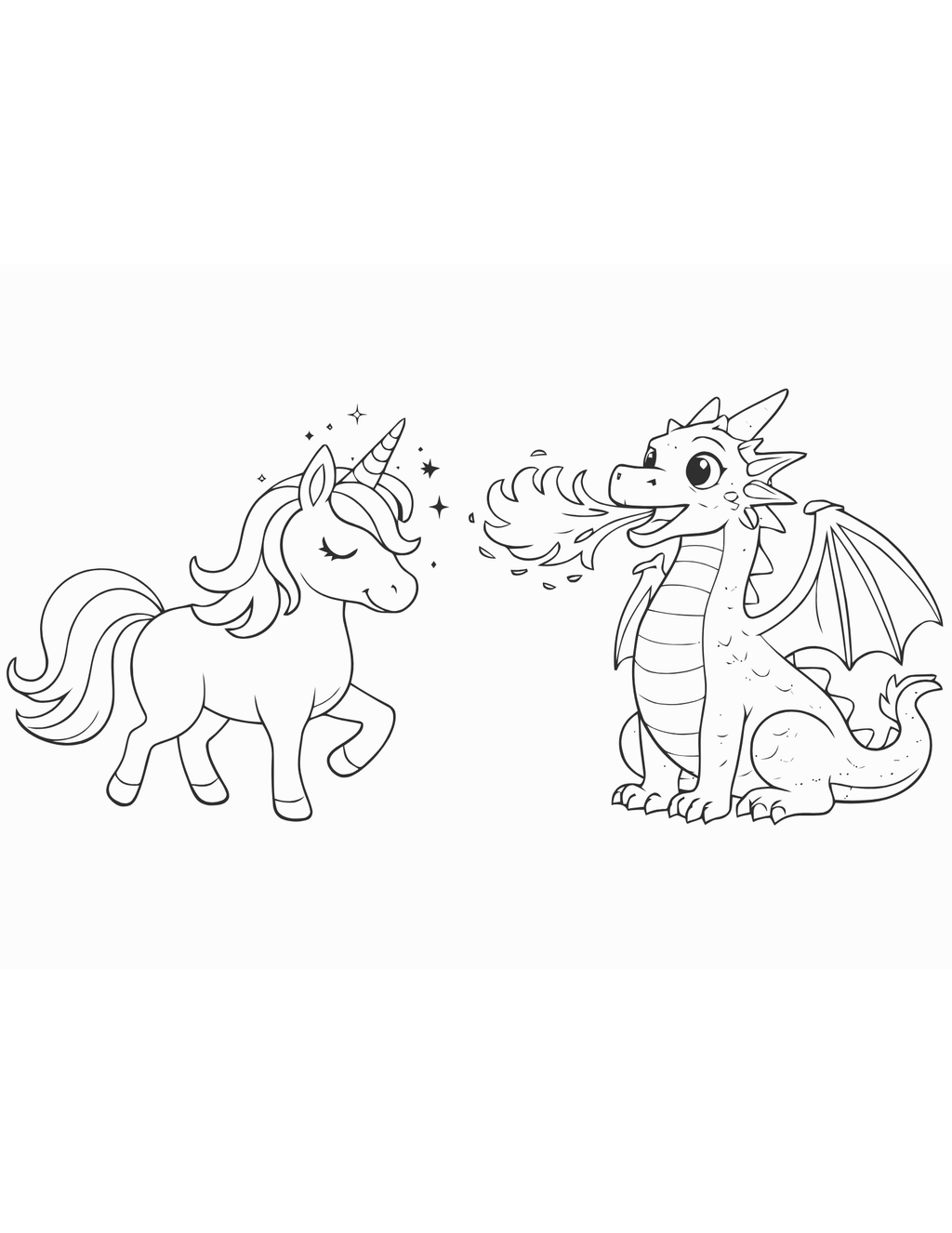 Princess & Fantasy World Coloring Book – 35 Pages (Print-Ready PDF)